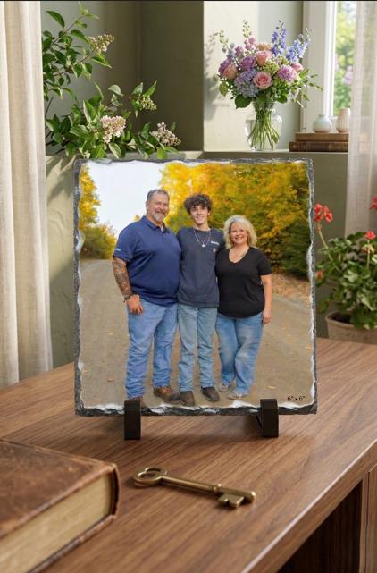 Custom Photo Slate – 6" x 6"