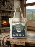 Mount Katahdin Canvas Tote Bag