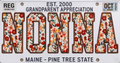 Nonna Sublimated License Plate