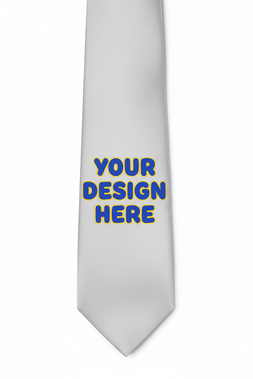 Your Design Here Tie Mockup